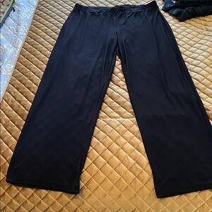 Black Wide Leg Women's Pants
